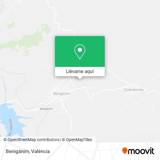 Mapa Benigánim