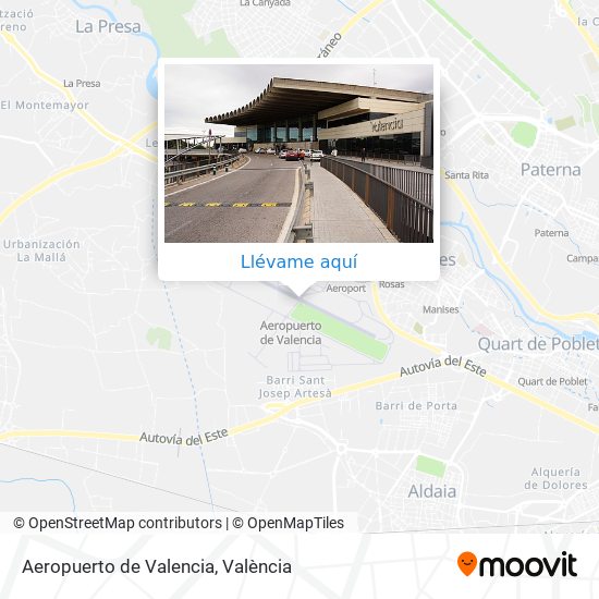 Mapa Aeropuerto de Valencia