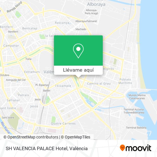 Mapa SH VALENCIA PALACE Hotel