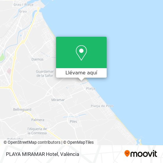 Mapa PLAYA MIRAMAR Hotel