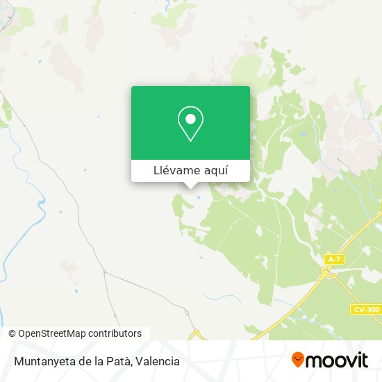 Mapa Muntanyeta de la Patà