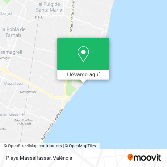 Mapa Playa Massalfassar