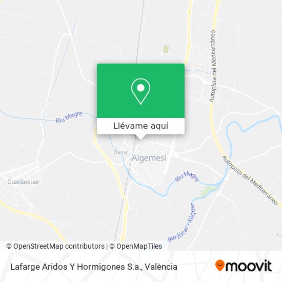 Mapa Lafarge Aridos Y Hormigones S.a.