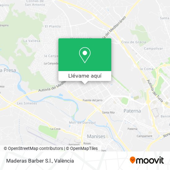 Mapa Maderas Barber S.l.