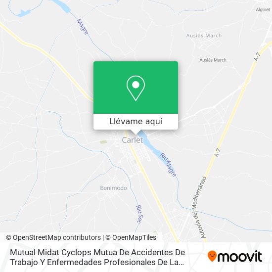 Mapa Mutual Midat Cyclops Mutua De Accidentes De Trabajo Y Enfermedades Profesionales De La Seguridad So