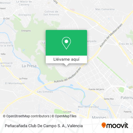 Mapa Peñacañada Club De Campo S. A.