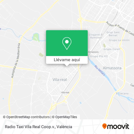 tormenta elevación ayer Cómo llegar a Radio Taxi Vila Real Coop.v. en Villarreal en Tren o Autobús?