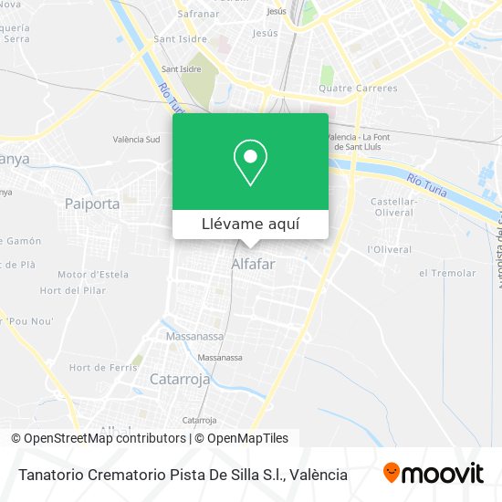Mapa Tanatorio Crematorio Pista De Silla S.l.