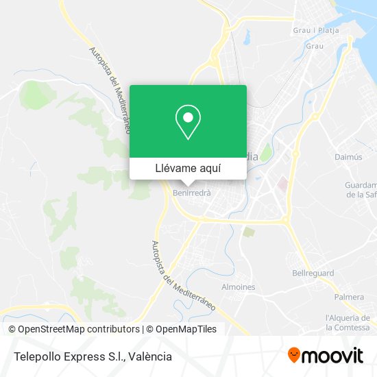 Mapa Telepollo Express S.l.