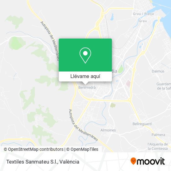 Mapa Textiles Sanmateu S.l.