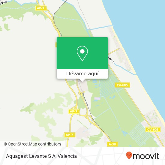 Mapa Aquagest Levante S A