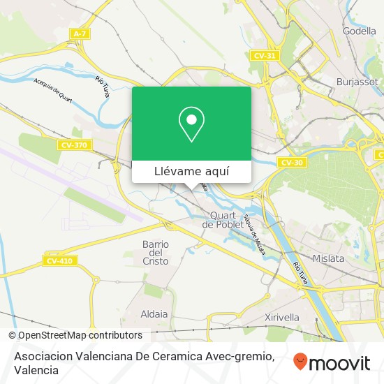 Mapa Asociacion Valenciana De Ceramica Avec-gremio