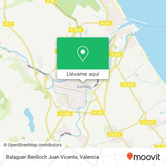 Mapa Balaguer Benlloch Juan Vicente