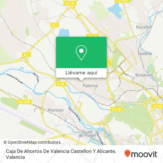 Mapa Caja De Ahorros De Valencia Castellon Y Alicante