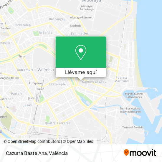 Mapa Cazurra Baste Ana
