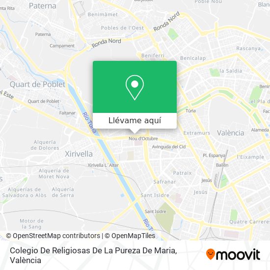 Mapa Colegio De Religiosas De La Pureza De Maria