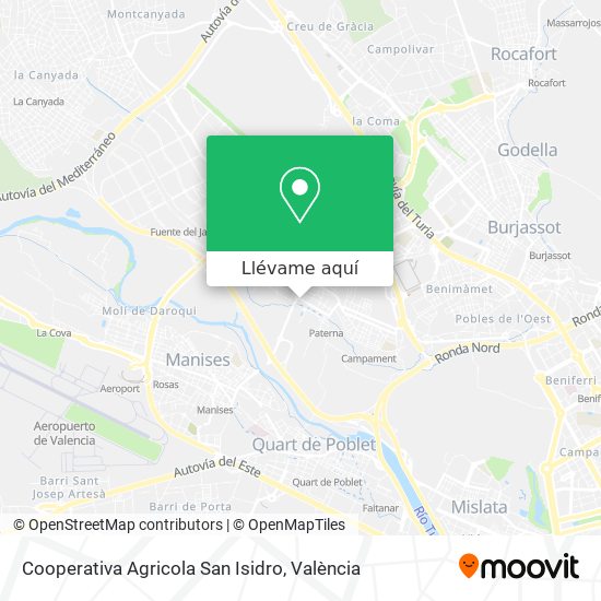 Mapa Cooperativa Agricola San Isidro