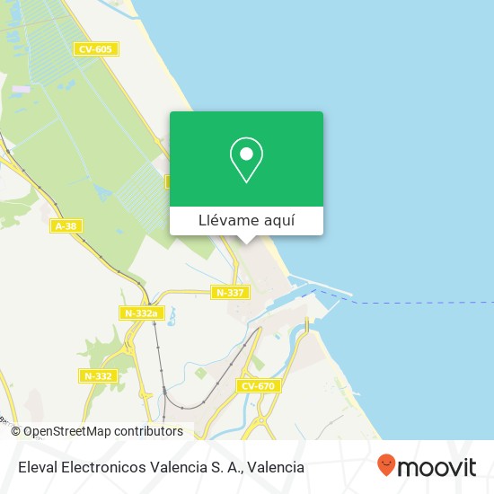 Mapa Eleval Electronicos Valencia S. A.