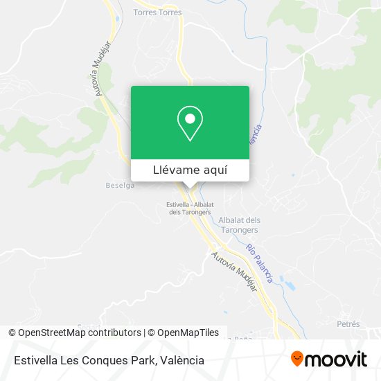 Mapa Estivella Les Conques Park