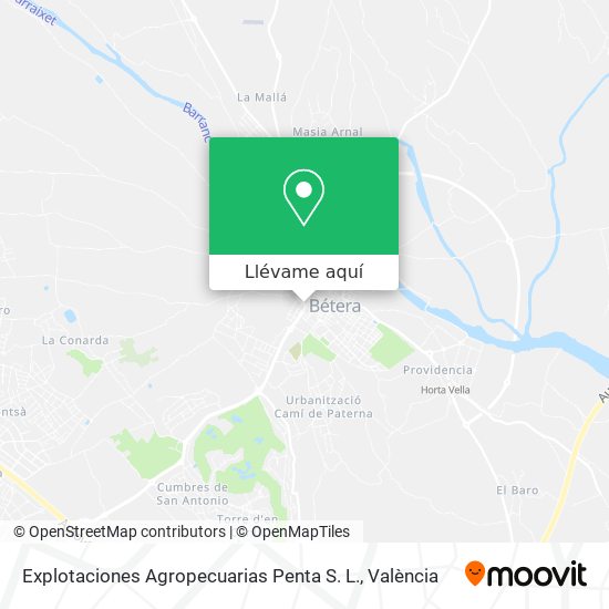 Mapa Explotaciones Agropecuarias Penta S. L.