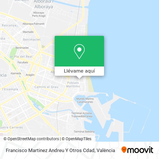 Mapa Francisco Martinez Andreu Y Otros Cdad