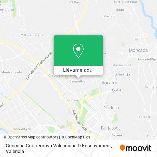 Mapa Gencana Cooperativa Valenciana D Ensenyament