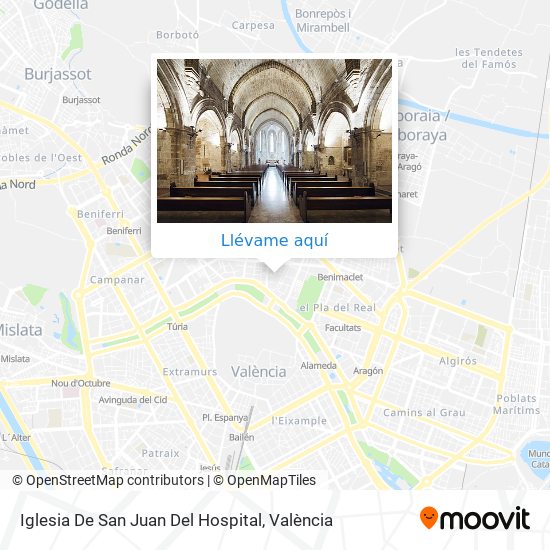 Mapa Iglesia De San Juan Del Hospital