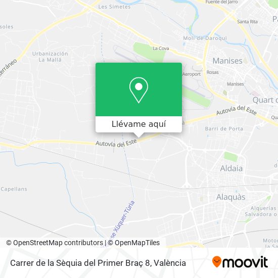Mapa Carrer de la Sèquia del Primer Braç 8