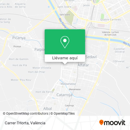 Mapa Carrer l'Horta
