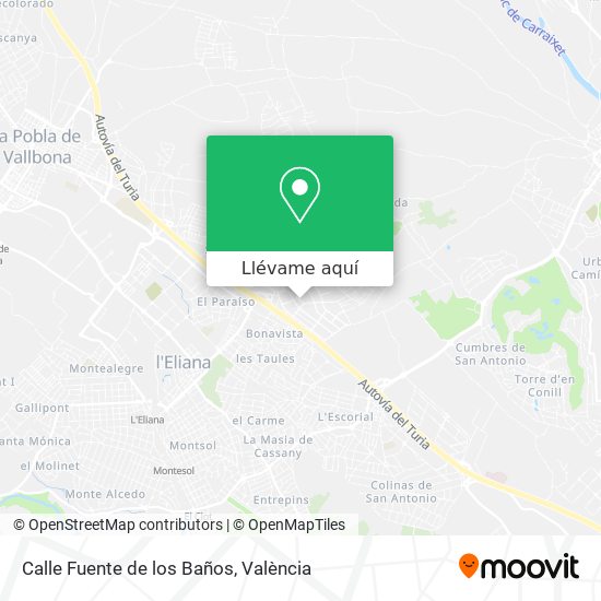 Mapa Calle Fuente de los Baños