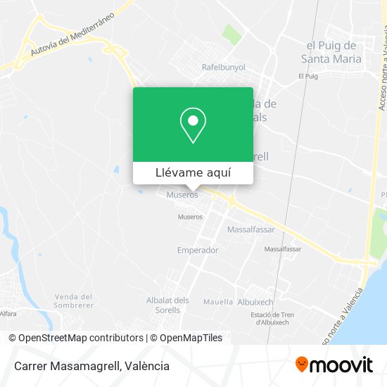 Mapa Carrer Masamagrell