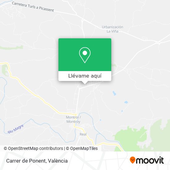 Mapa Carrer de Ponent