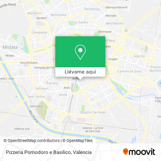 Mapa Pizzeria Pomodoro e Basilico
