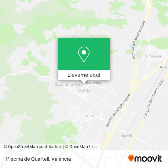 Mapa Piscina de Quartell
