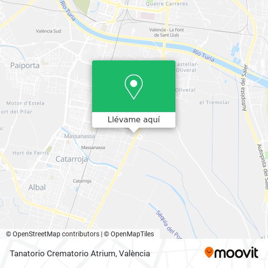 Mapa Tanatorio Crematorio Atrium