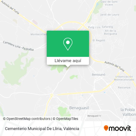 Mapa Cementerio Municipal De Llíria