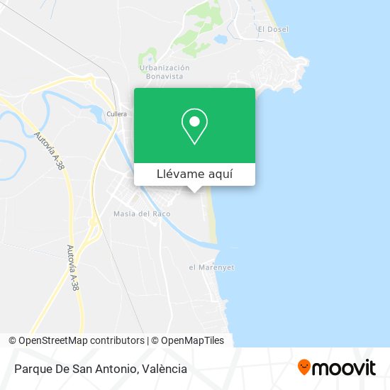 Mapa Parque De San Antonio