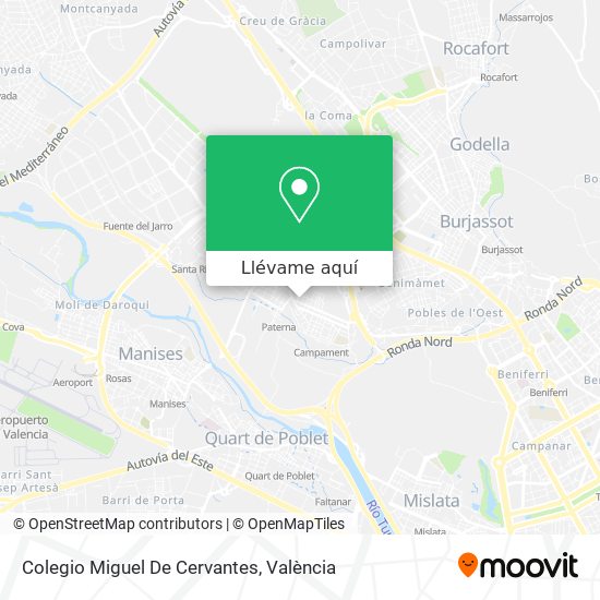 Mapa Colegio Miguel De Cervantes
