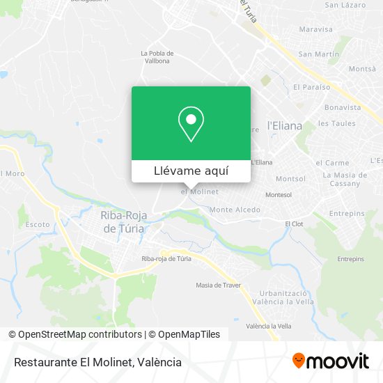 Mapa Restaurante El Molinet