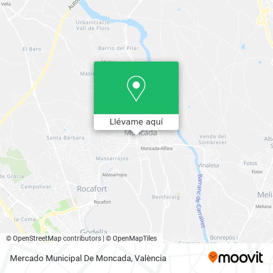 Mapa Mercado Municipal De Moncada