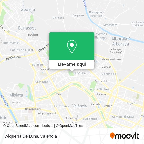 Mapa Alquería De Luna