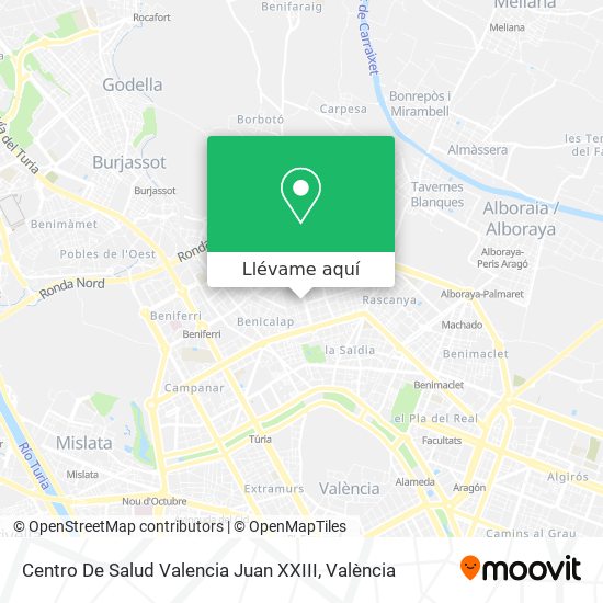 Mapa Centro De Salud Valencia Juan XXIII