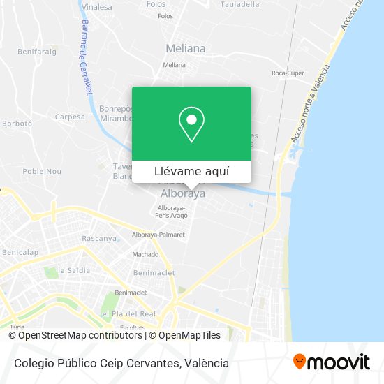 Mapa Colegio Público Ceip Cervantes