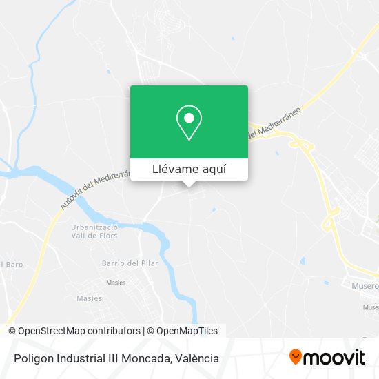 Mapa Poligon Industrial III Moncada