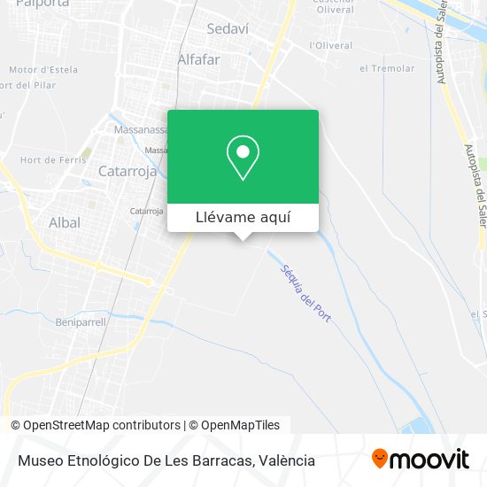 Mapa Museo Etnológico De Les Barracas