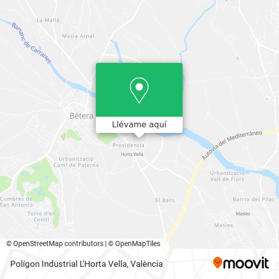 Mapa Polígon Industrial L'Horta Vella
