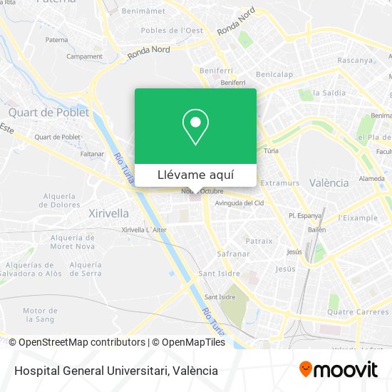 Mapa Hospital General Universitari