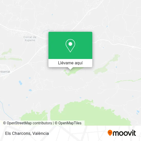 Mapa Els Charcons
