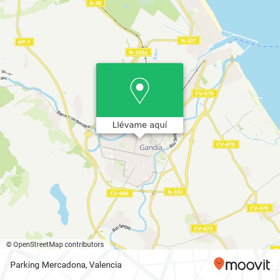 Mapa Parking Mercadona