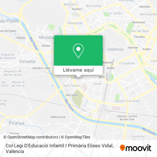 Mapa Col·Legi D'Educació Infantil I Primària Eliseo Vidal